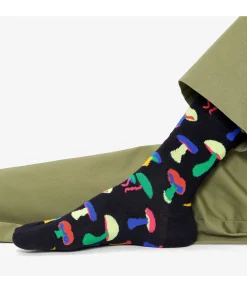 Mujer Happy Socks Calcetínes unisex MMU01-9300 en negro
