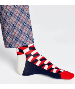 Mujer Happy Socks Calcetínes unisex FIO01-6550 en rojo