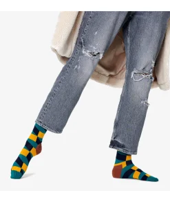 Mujer Happy Socks Calcetínes unisex JFO01-7300 en verde