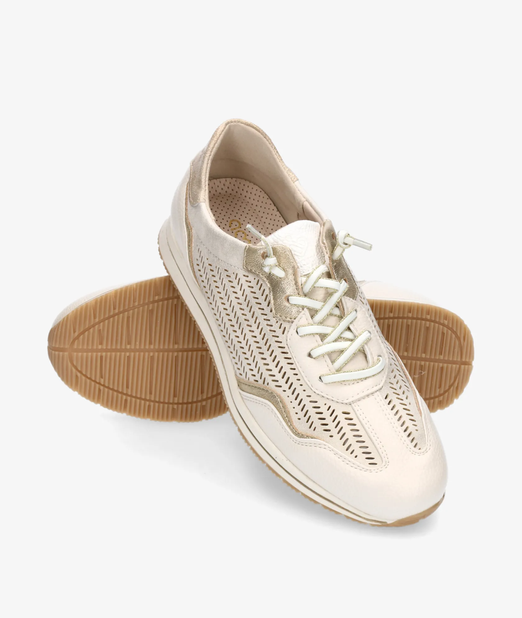 Mujer Amarpies Deportivos 30009 en beige