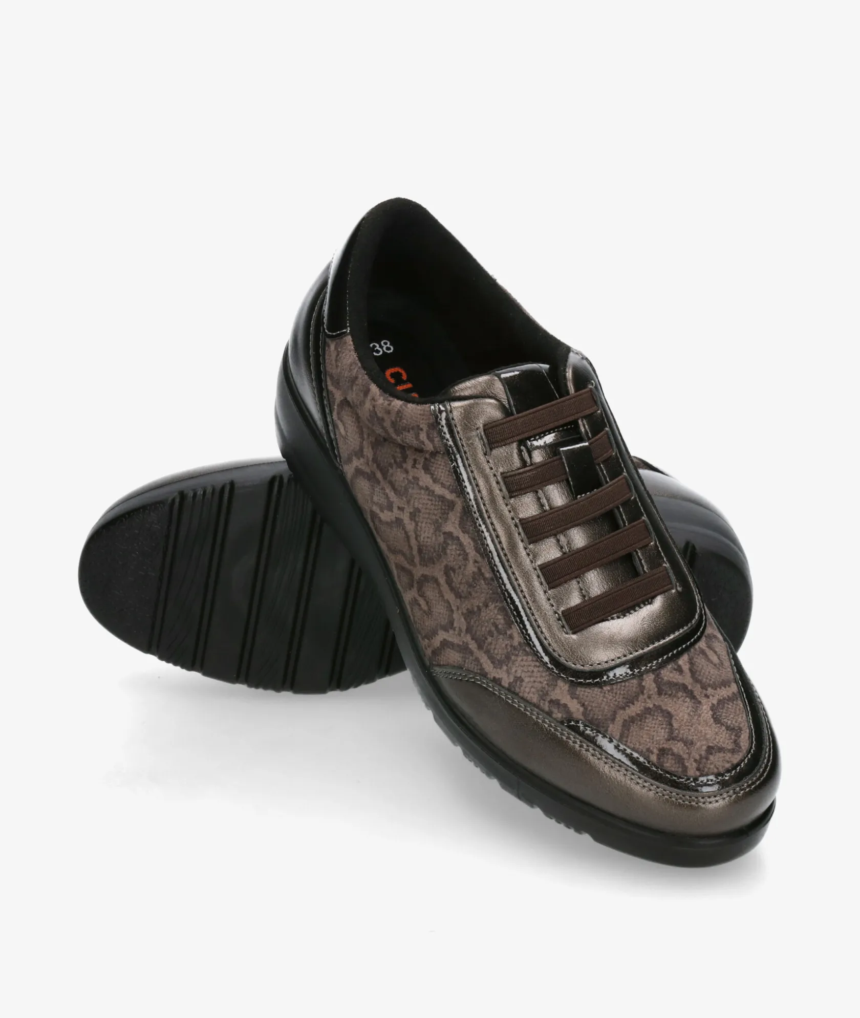 Mujer pabloochoa.shoes Deportivos DOCTOR CUTILLAS 45419 en serpiente taupe