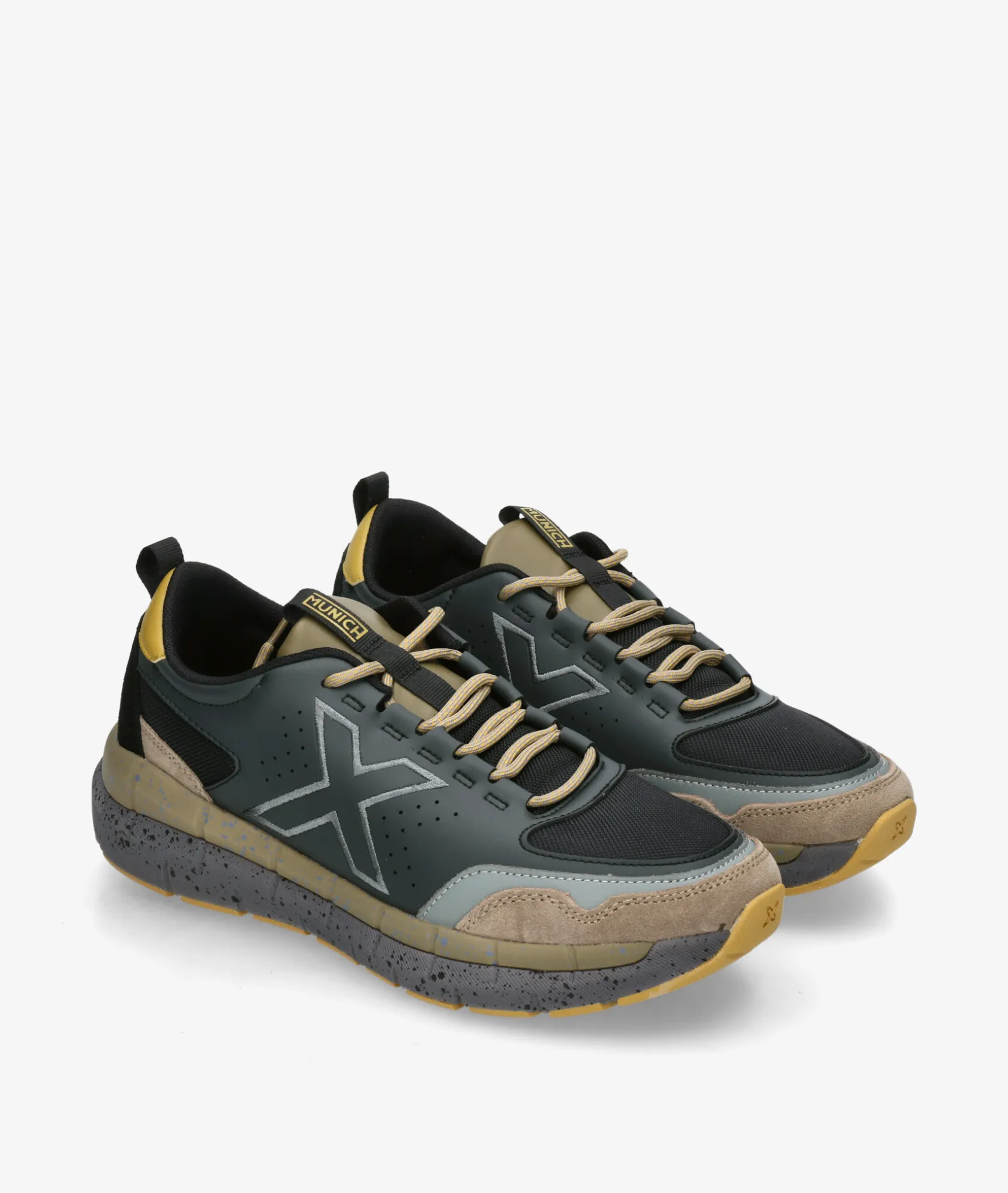 Hombre pabloochoa.shoes Deportivos MUNICH KAVA en negro