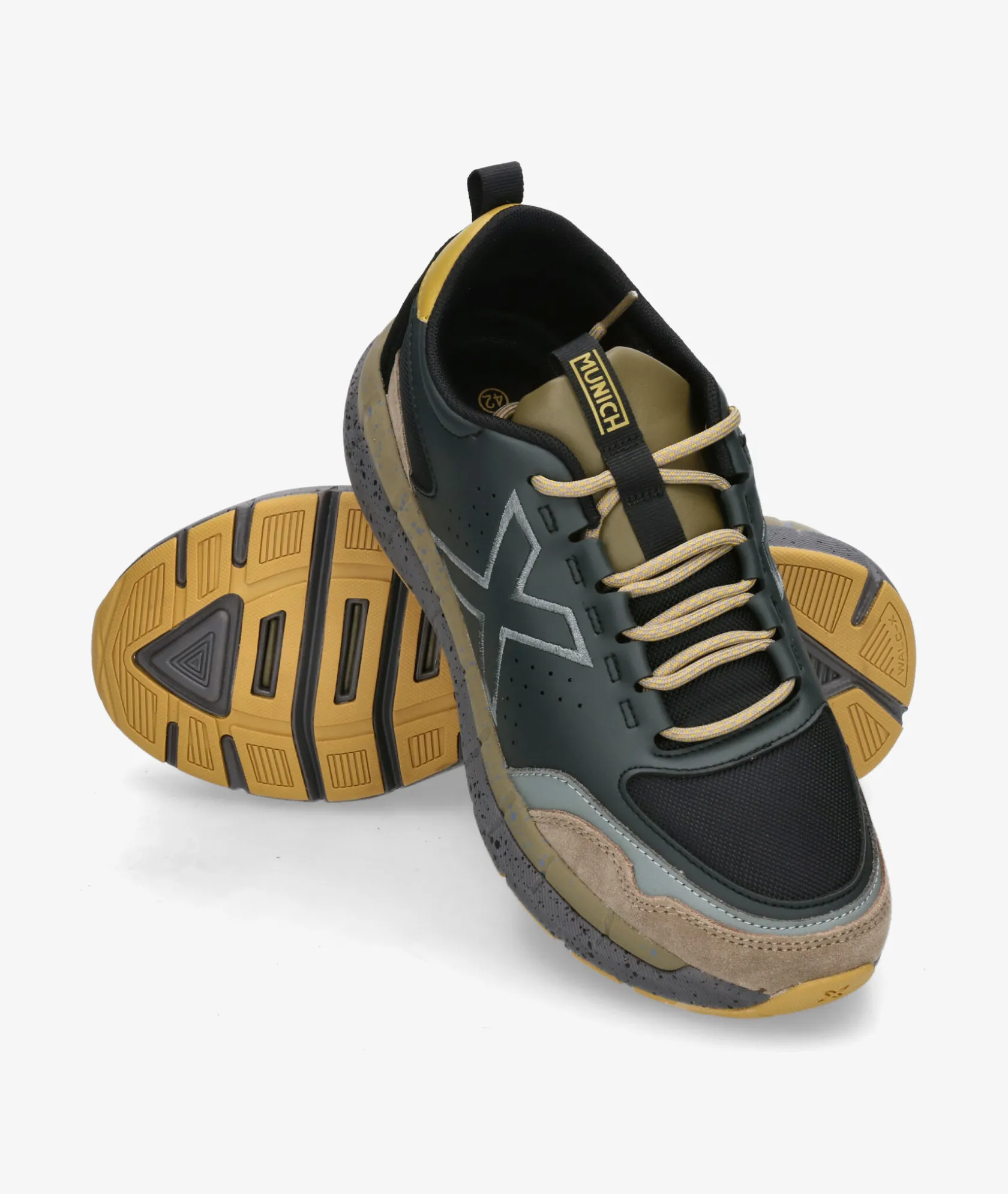 Hombre pabloochoa.shoes Deportivos MUNICH KAVA en negro