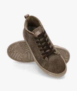 Hombre Natural World Deportivos 6721 en serraje kaki
