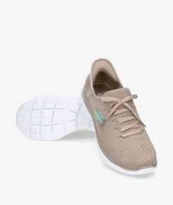 Mujer Skechers Deportivos 150263 en beige