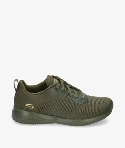 Mujer Skechers Deportivos 32504 en caki