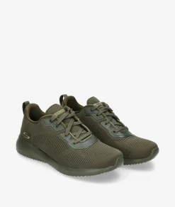 Mujer Skechers Deportivos 32504 en caki