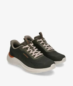 Hombre Skechers Deportivos 211369 en caki