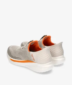 Hombre Skechers Deportivos 210810 en piedra