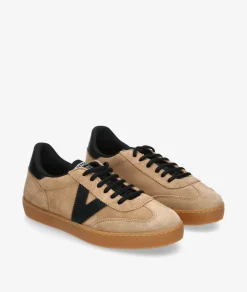 Mujer Victoria Deportivos 1126219 en serraje taupe