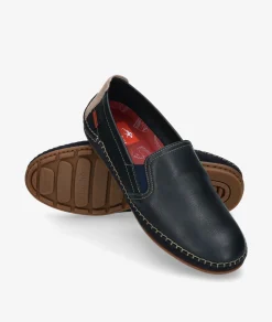 Hombre Fluchos Mocasines F1174 en marino