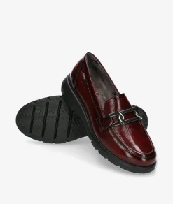 Mujer Fluchos Mocasines F1794 en charol