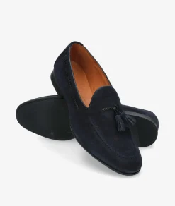 Hombre Kénnebec Mocasines 2008 KEN en serraje azul