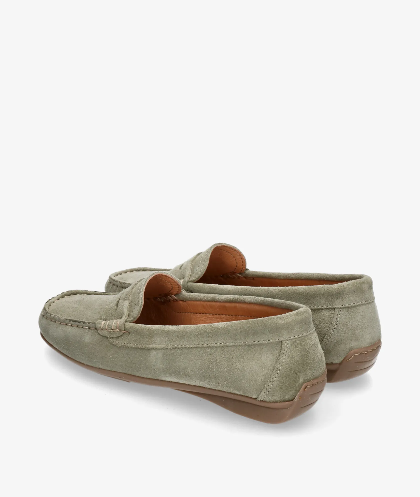 Mujer pabloochoa.shoes Mocasines 94239 en serraje kaki