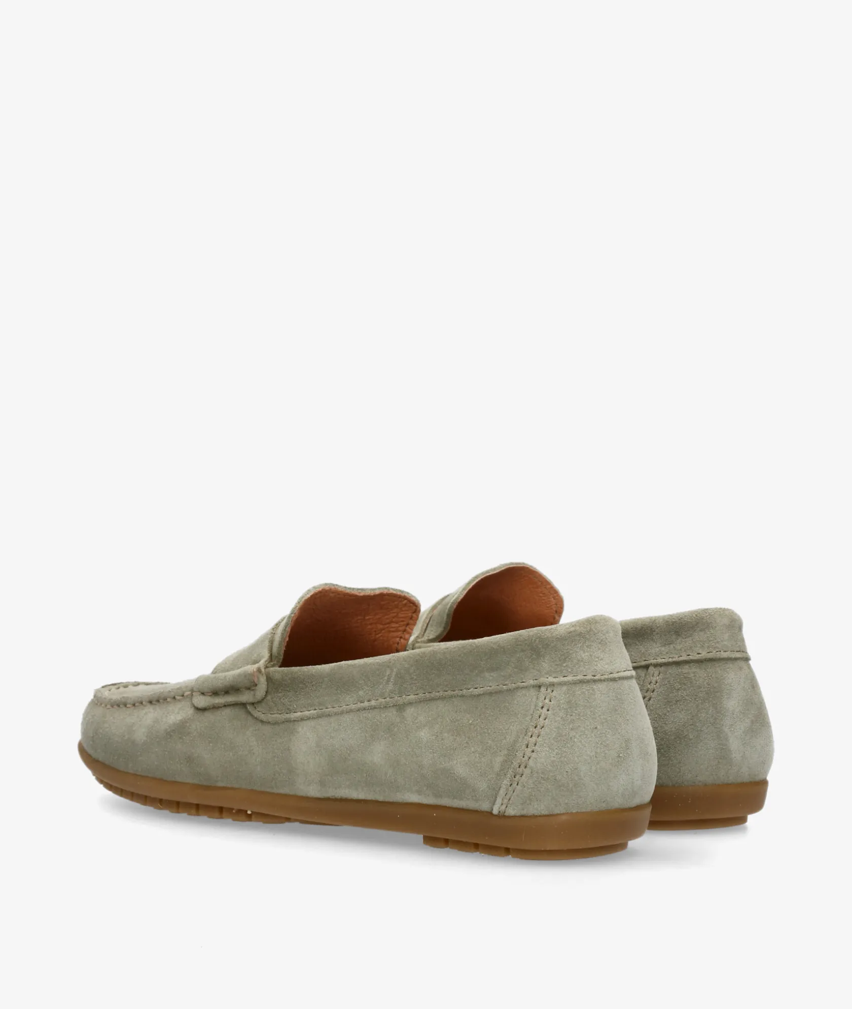 Hombre pabloochoa.shoes Mocasines 82223 en serraje kaki