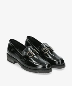 Mujer Valeria´s Mocasines 1537 en charol negro