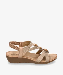 Mujer Amarpies Sandalias 26620 en bronce