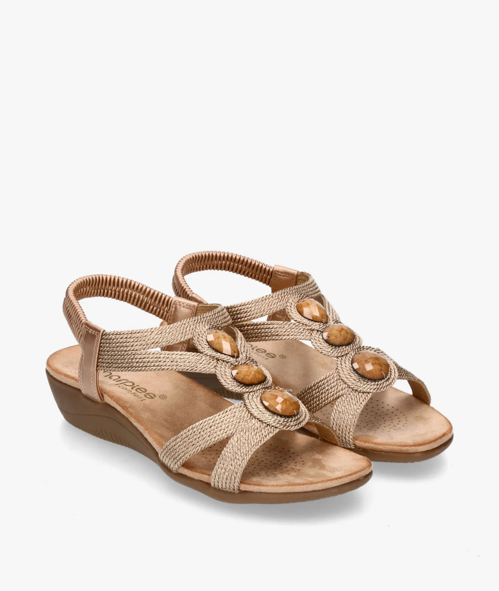 Mujer Amarpies Sandalias 26620 en bronce