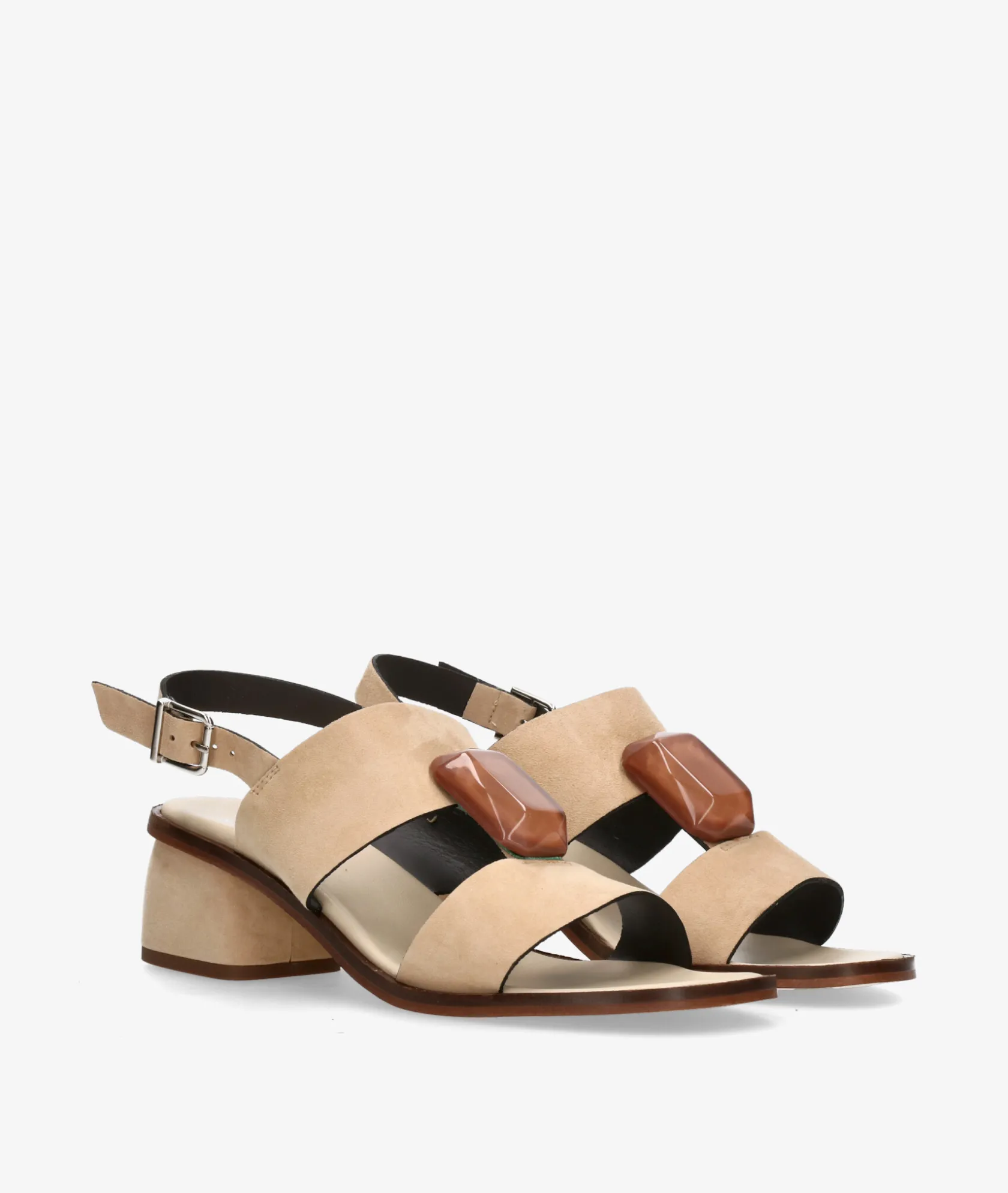 Mujer pabloochoa.shoes Sandalias 3922 en ante taupe