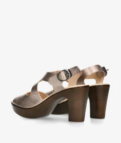 Mujer pabloochoa.shoes Sandalias 450 en metalizado
