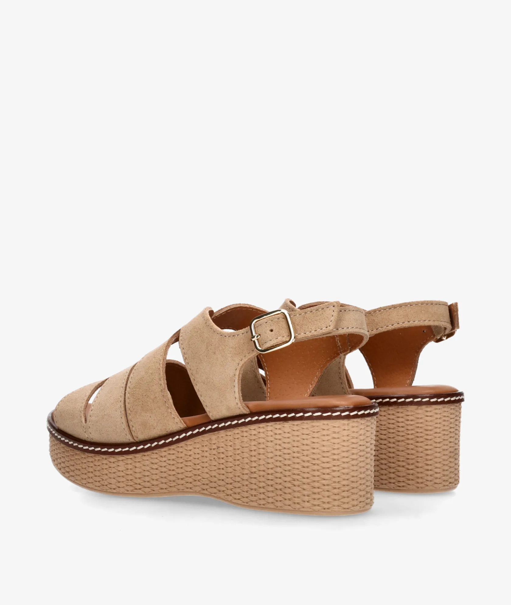 Mujer pabloochoa.shoes Sandalias 2666 en serraje taupe