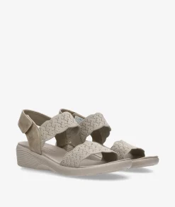 Mujer Skechers Sandalias 163165 en beige