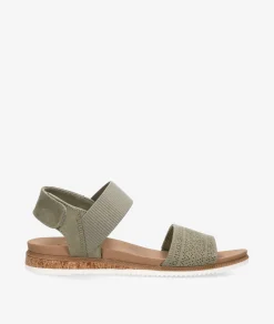 Mujer Skechers Sandalias 114710 en caki
