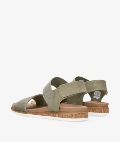Mujer Skechers Sandalias 114710 en caki