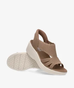 Mujer Skechers Sandalias 120012 en topo
