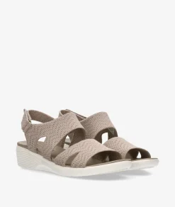 Mujer Skechers Sandalias 163420 en topo