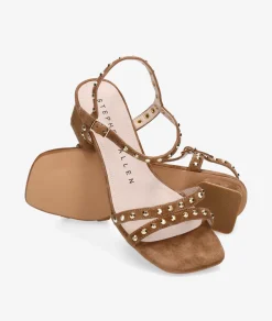 Mujer Stephen Allen Sandalias MAHA 40-2661L-3 en ante camel