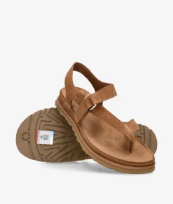 Mujer UGG Sandalias GOLDENGAZE TOE POST en cuero