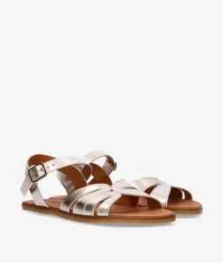 Mujer pabloochoa.shoes Sandalias VIVANT VELVET en platino