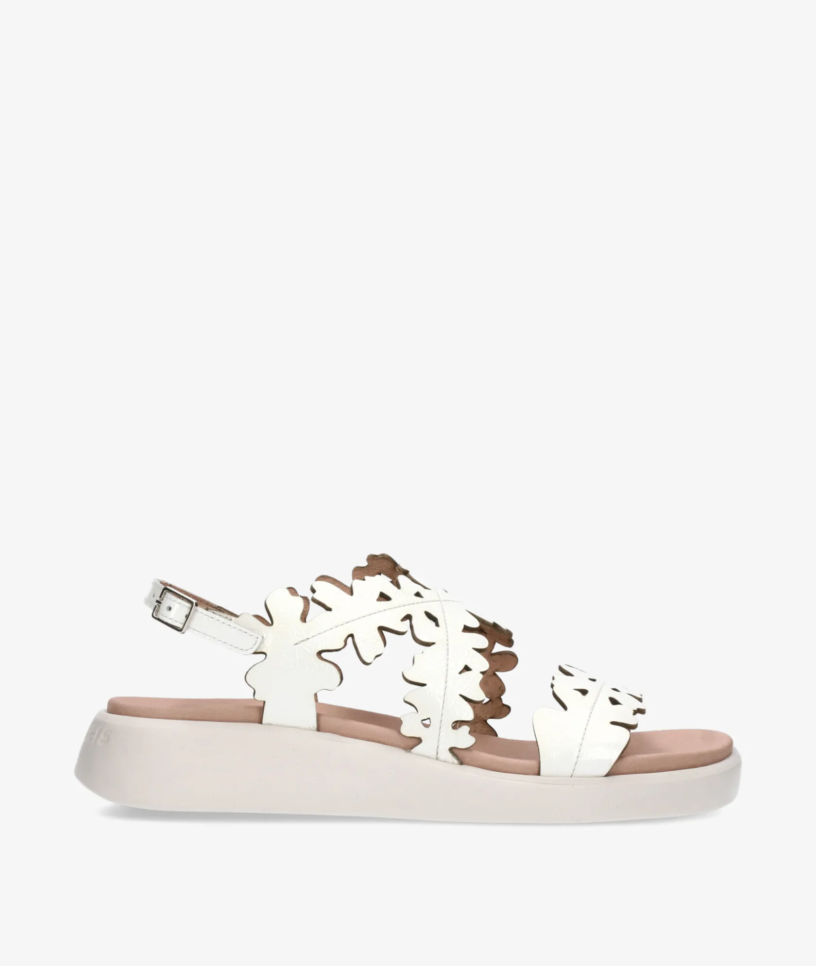 Mujer Wonders Sandalias C-6551 en charol blanco