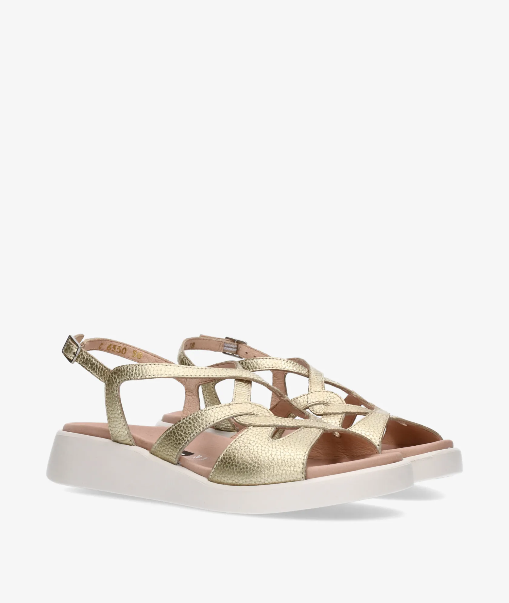 Mujer Wonders Sandalias C-6550 en platino