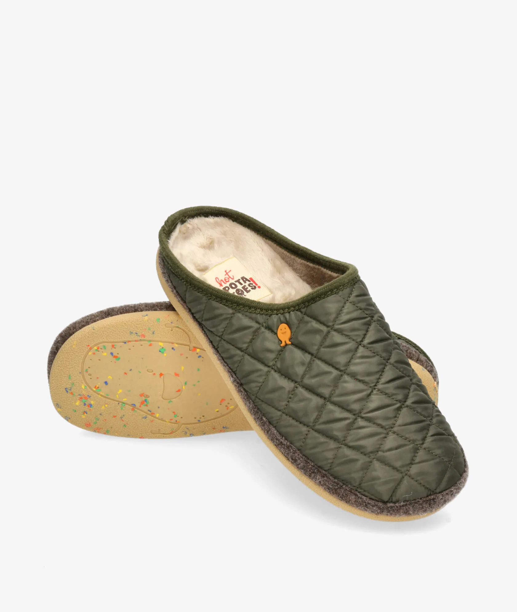 Hombre Hot potatoes Zapatillas de casa STAFFORD en caki