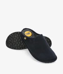 Mujer Nordikas Zapatillas de casa 2217 en serraje azul