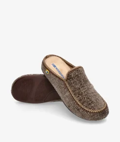 Hombre Nordikas Zapatillas de casa 2195 en topo