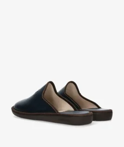 Hombre Nordikas Zapatillas de casa 8976 en azul marino