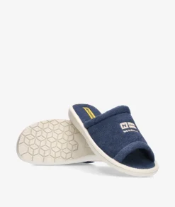 Hombre Nordikas Zapatillas de casa 6679 en azul marino