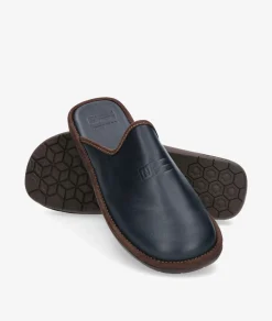 Hombre Nordikas Zapatillas de casa 188/F en marino