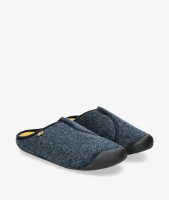 Hombre Nordikas Zapatillas de casa 9925/N en azul marino