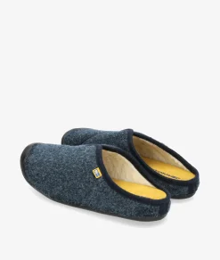 Hombre Nordikas Zapatillas de casa 9925/N en azul marino