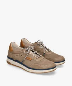 Hombre Fluchos Zapatos casual F2210 en nobuck taupe