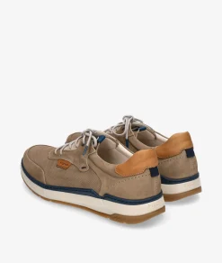 Hombre Fluchos Zapatos casual F2210 en nobuck taupe