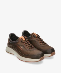 Hombre Fluchos Zapatos casual F2069 en nobuck marrón