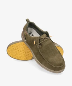 Hombre Walk in Pitas Zapatos casual ARAL en serraje kaki