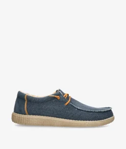 Hombre Walk in Pitas Zapatos casual WP150 STEVE en marino