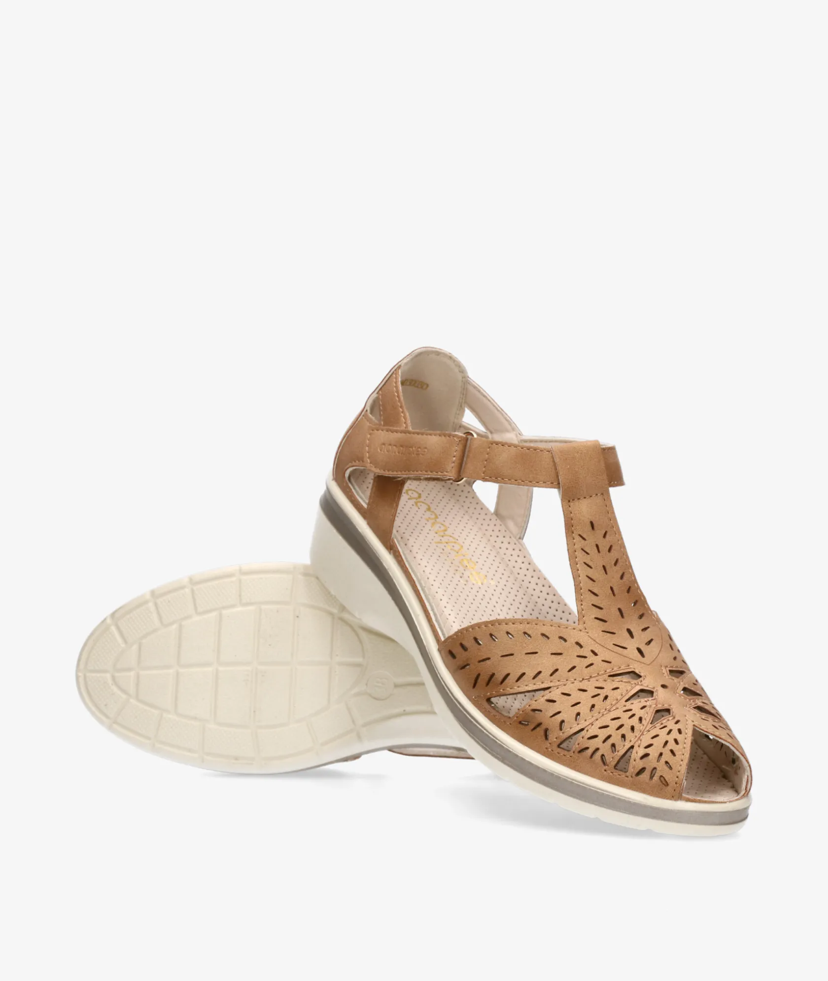 Mujer Amarpies Zapatos confort 30030 en cuero