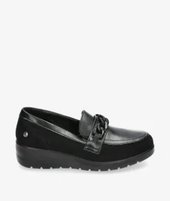 Mujer Amarpies Zapatos confort 27006 en negro